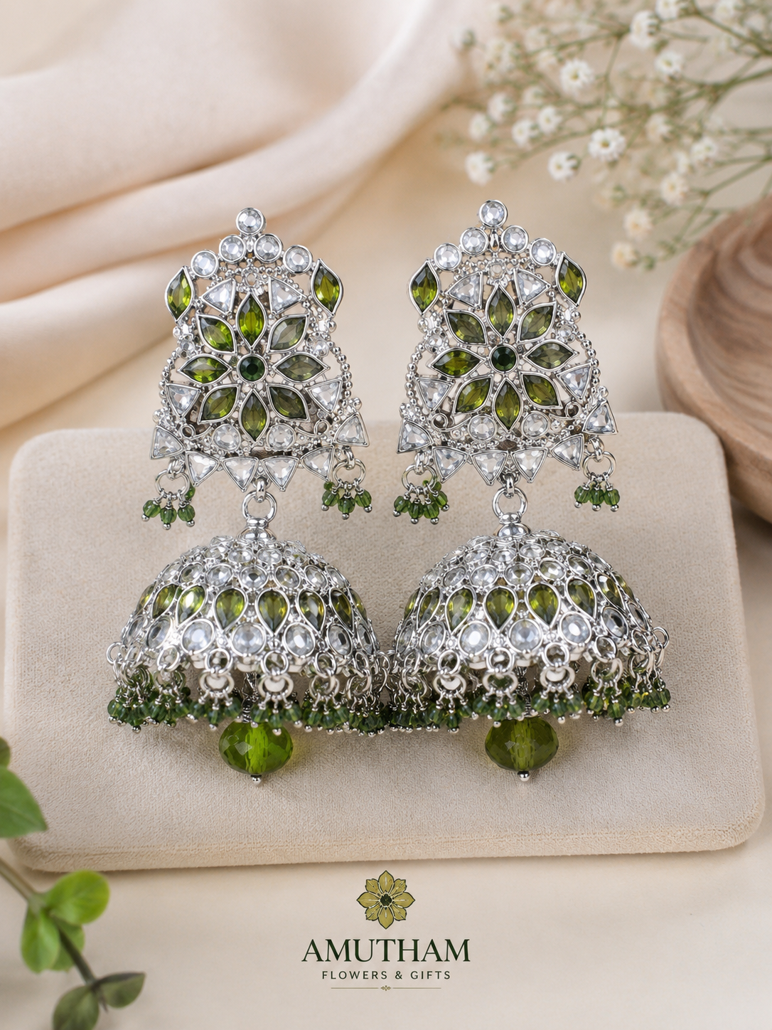 ✨ Premium Silver-Plated Jhumkas ✨