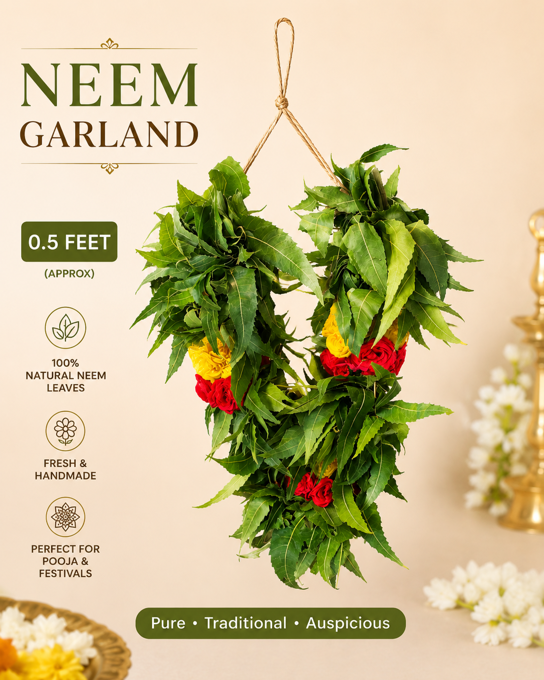 0.5F Neem Garland