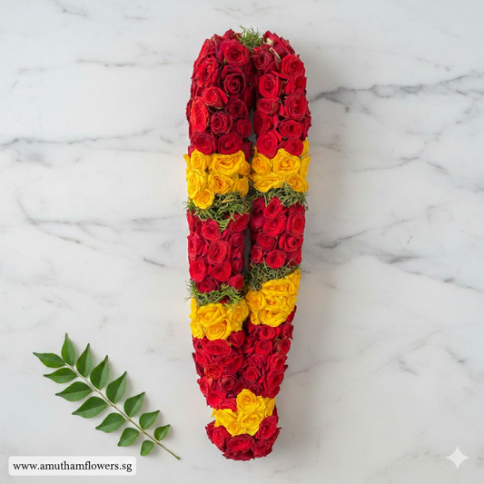 1.5F Big Rose Garland