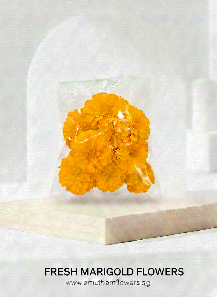 Orange Marigold Flowers Packet